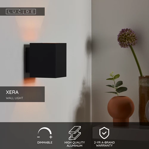 Lucide XERA - Wall light - 1xG9 - Black - USP